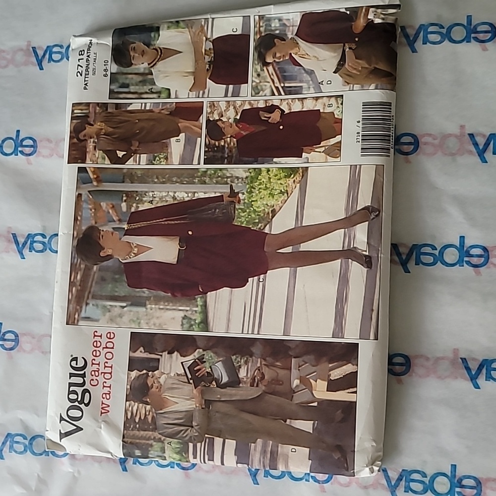Vogue Career Wardrobe 2718 Sewing Pattern Vintage